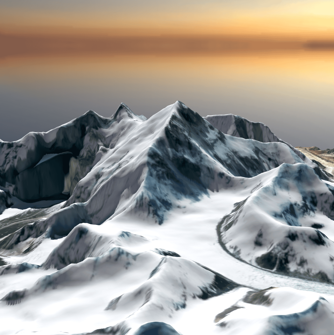 Mount Everest 3D Terrain Model – Advanced 3D Mapping and GIS Tool